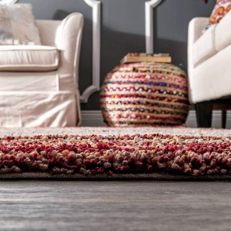 Soft Rainbow Textured Hall Mat